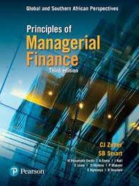 PRINCIPLES OF MANAGERIAL FINANCE