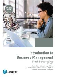 INTRODUCTION TO BUSINESS MANAGEMENT FRESH PERSPECTIVES