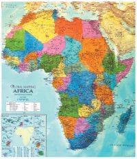 MAPS PHYSICAL MAP OF AFRICA  LANG CHART