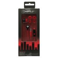 EARPHONES AMPLIFY PRO SERIES WITH MIC BLACK/RED