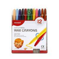 WAX CRAYONS MONAMI  RETRACTABLE  WALLET OF 12