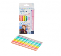 Frozen 8 Pastel Colour Fibre Markers Multi