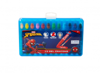 Spiderman 12 Gel Crayons Twist Action Multi