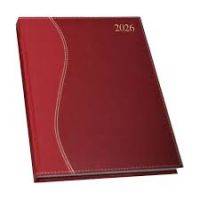 DIARY 2026 A4 PAD S-STITCH REGENCY DIARY BURGUNDY