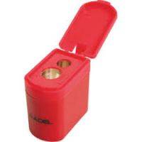 SHARPENER ADEL PLASTIC WITH CONTAINER 2 HOLE 607