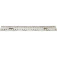 RULER 30CM CLEAR PLASTIC