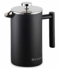 EIGER COFFEE PRESS TOSCA SERIES DOUBLE WALL MATT BLACK 800ML