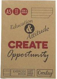 BOOK EXERCISE CROXLEY A5 72PG F/M