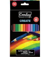 COLOURING PENCILS CROXLEY TRIANGULAR 12