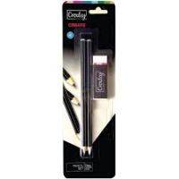 PENCIL CROXLEY 2PK B/C HB PLUS LARGE ERASER