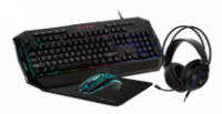 VX Gaming Heracles Series 4-in-1 Combo KB, Mouse, Mousepad, Headset