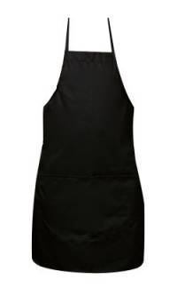 APRON BUTCHER STRIPE FULL PPE BLACK