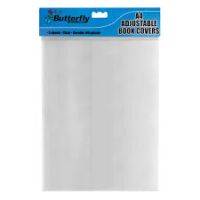 A4 ADJUSTABLE  PLASTIC  BOOK COVER CLEAR 5S